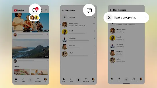 Discover group messaging